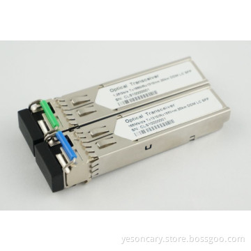 Wholesale China BIDI Optical Transceiver SFP 1.25G 20km 1310nm/1550nm